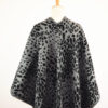 Leopard jacquard knit shawl - Image 3